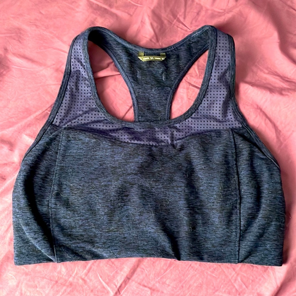 Oiselle motion lux sports bra, navy blue size 4